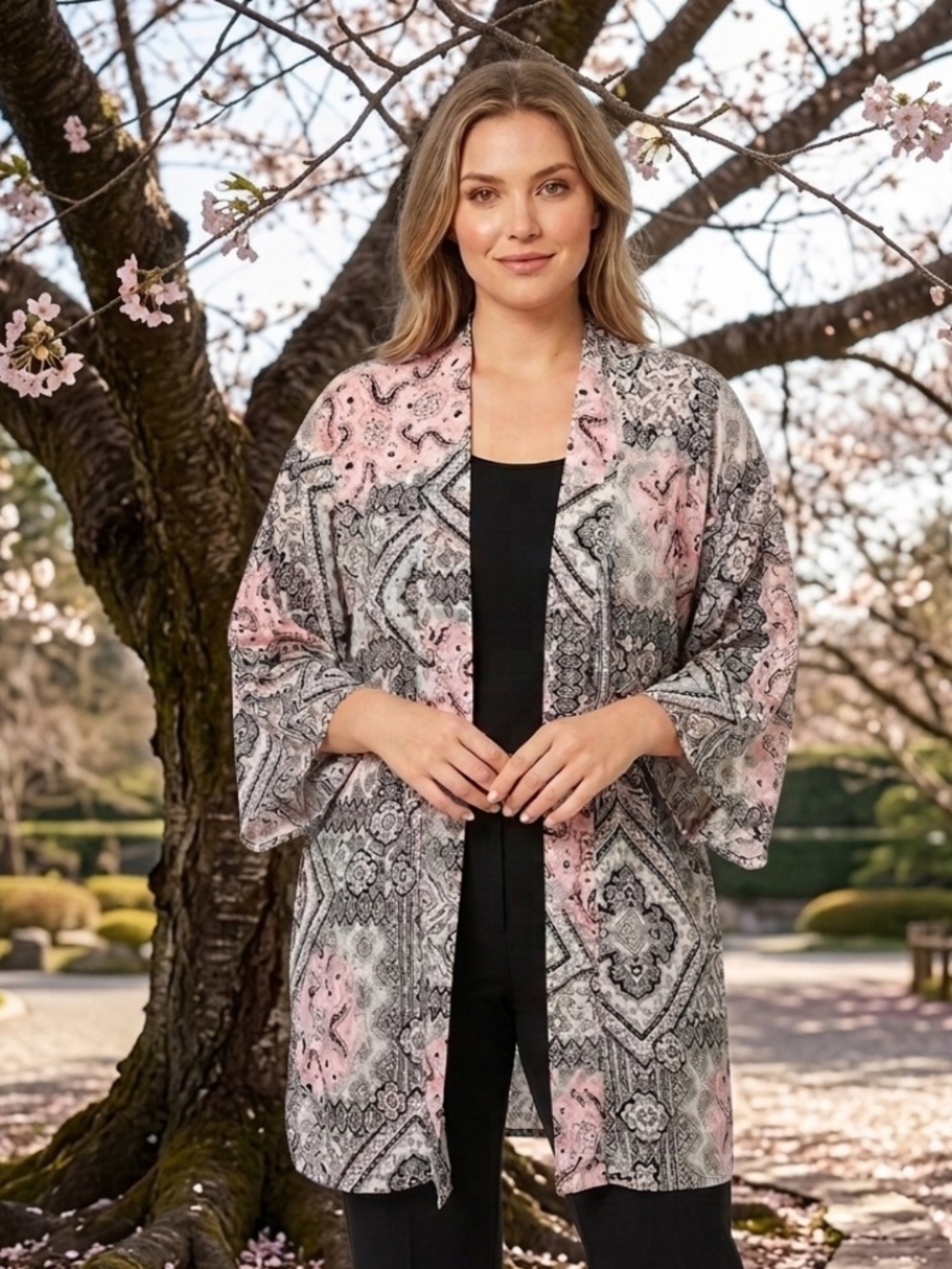 Tahari Kimono Top